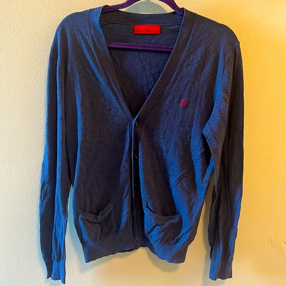 Carolina Herrera Button-Up Cardigan with Goat Suede Elbow Patches, 100% Cotton - Picture 8 of 8